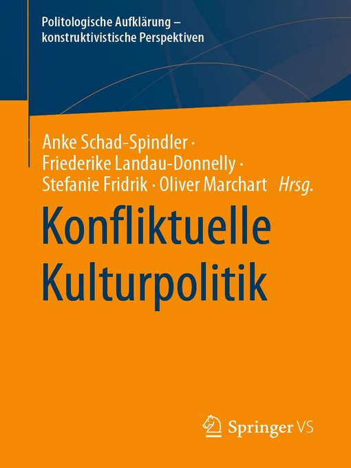 Title details for Konfliktuelle Kulturpolitik by Anke Schad-Spindler - Available